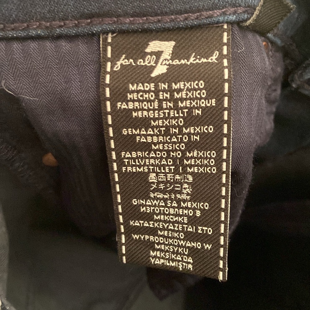 7 For All Mankind High Waist Ankle, Raw Hem, Super Skinny, 27x27, NWT, $165 MSRP - Picture 13 of 15